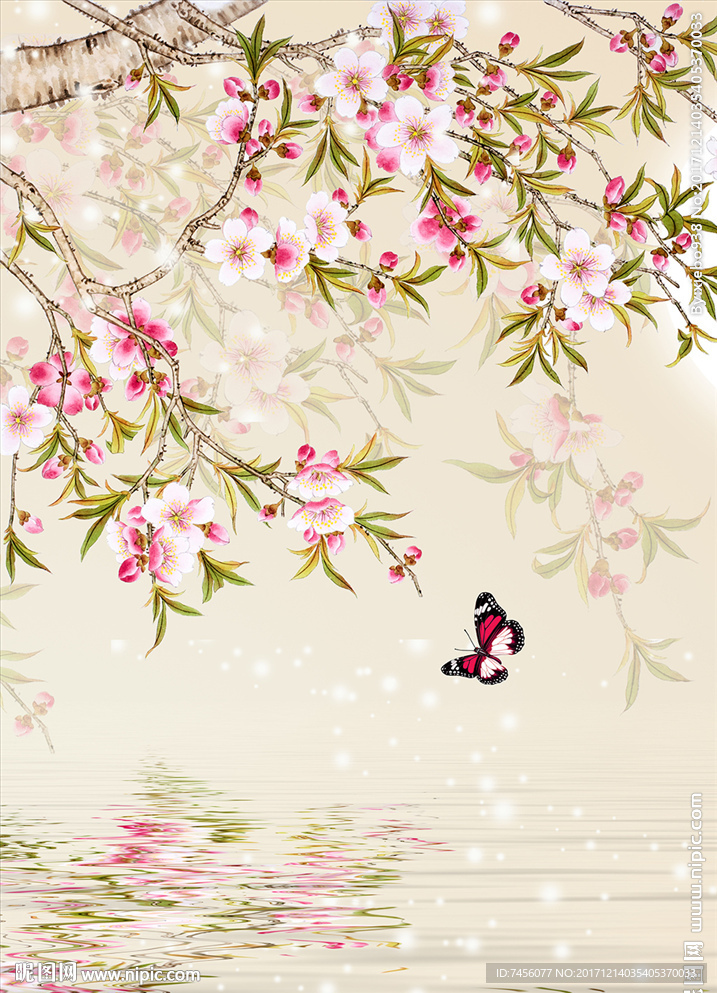 蝶恋花中式玄关过道