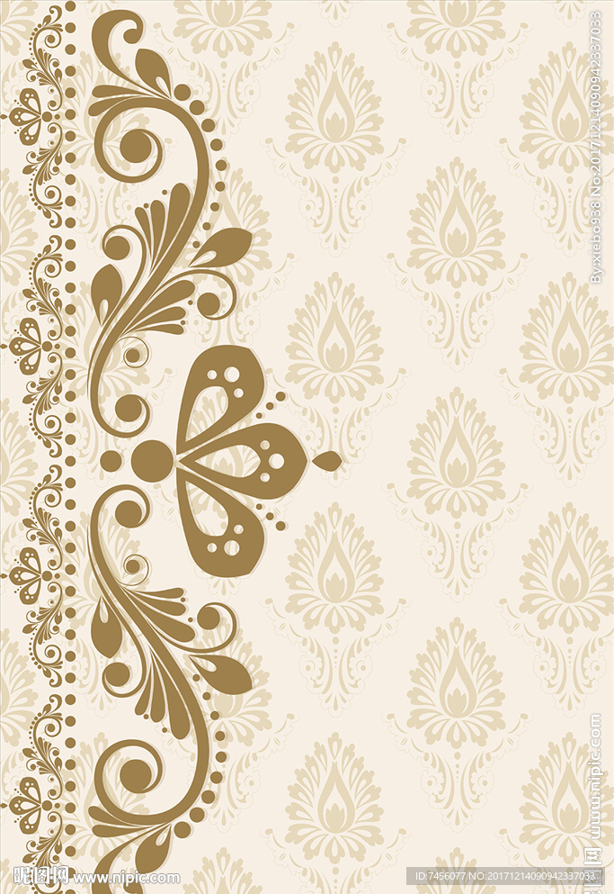 欧式花纹玄关过道