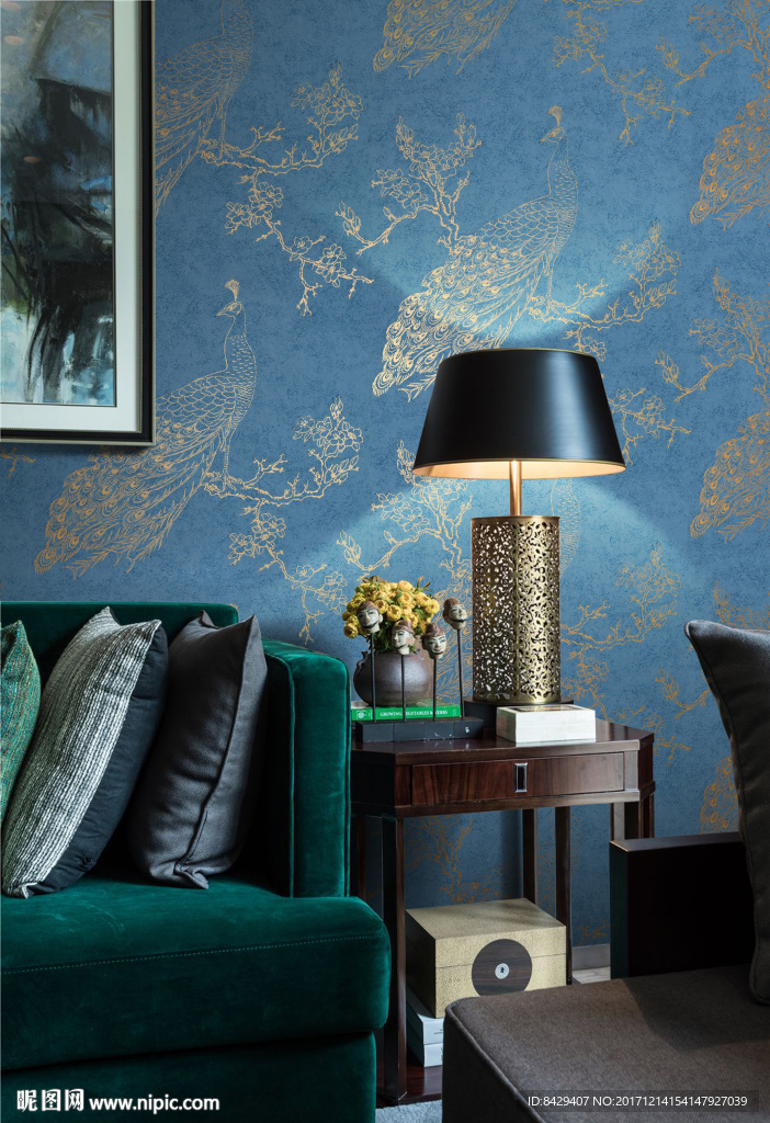 欧式家居 墙纸效果图片