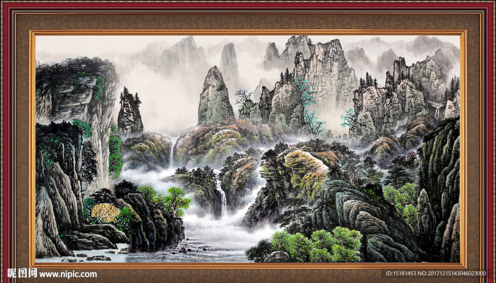 巨幅山水画