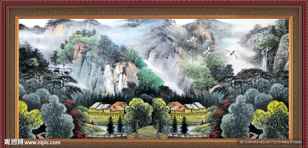 巨幅山水画