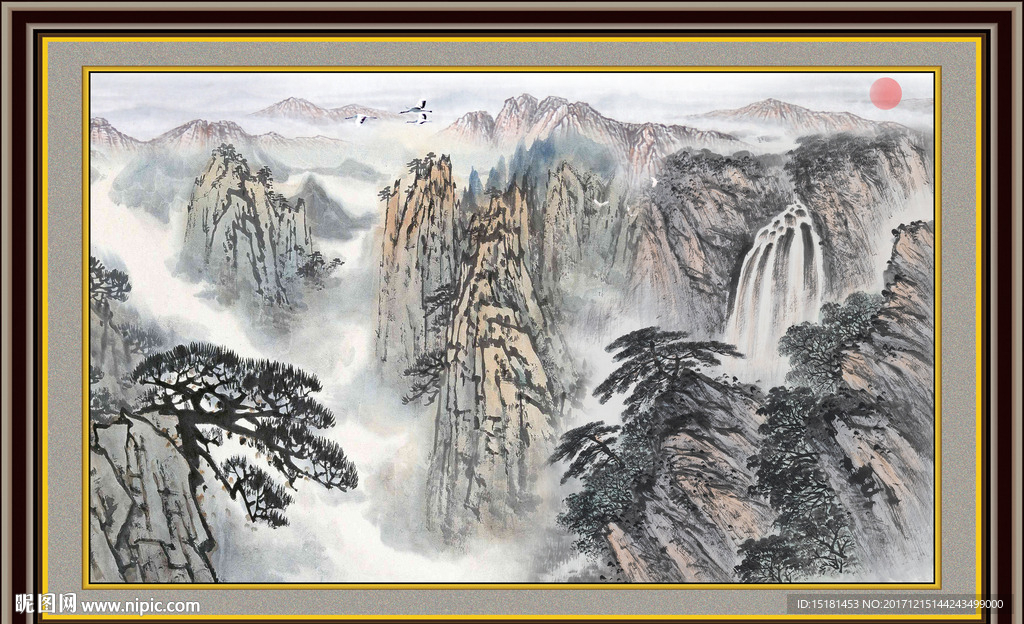 巨幅山水画