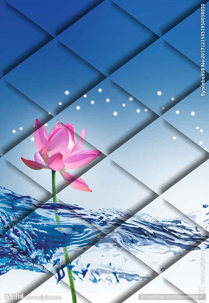 莲花流水软包玄关过道