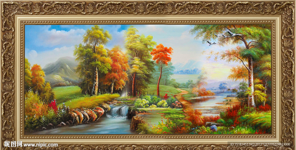 风景 油画