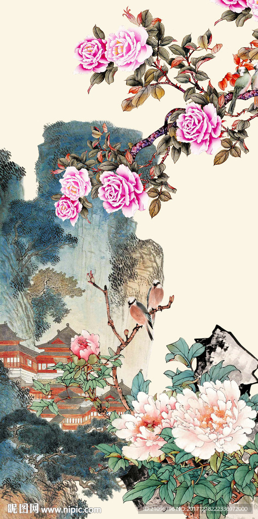 牡丹玄关