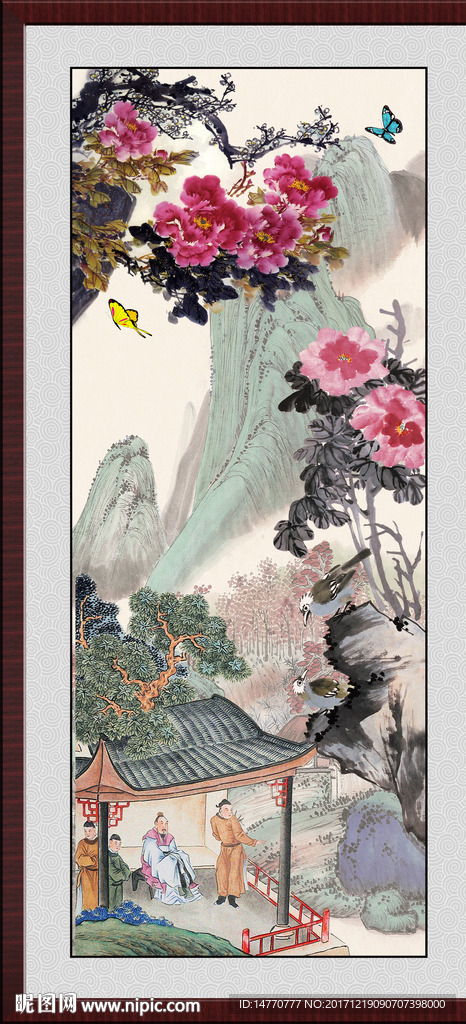 国画牡丹