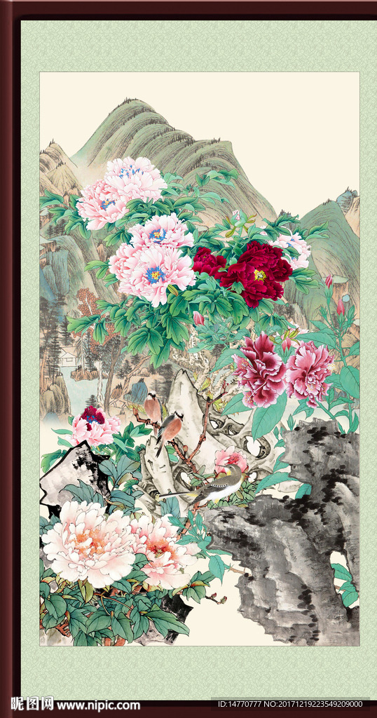 国画牡丹
