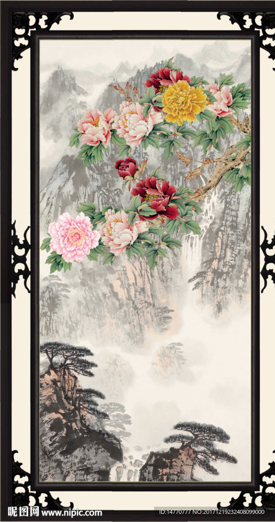 国画牡丹