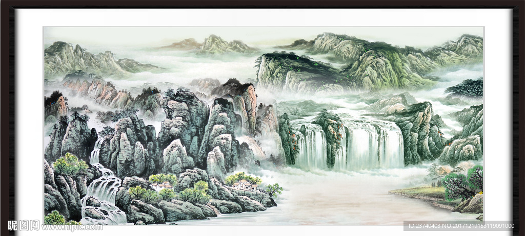 巨幅山水画