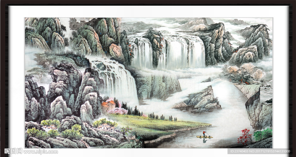 国画流水生财