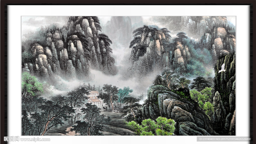 巨幅山水画