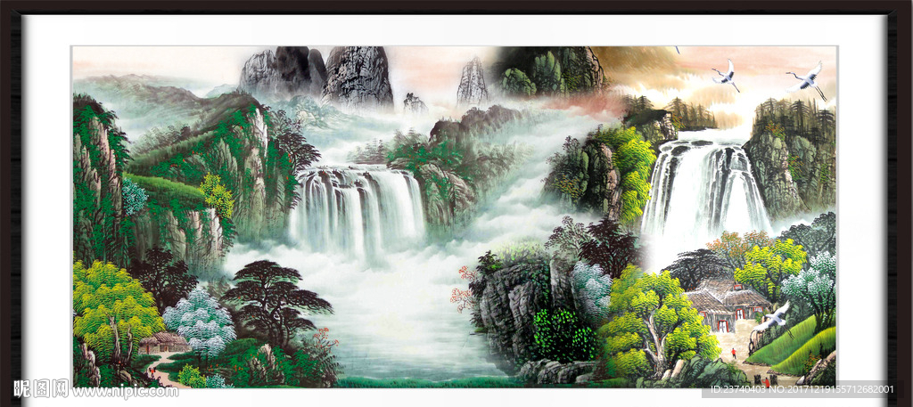 巨幅山水画
