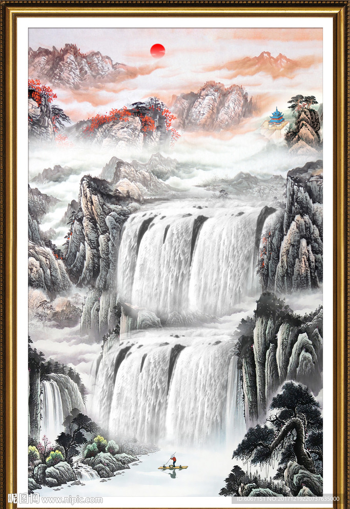 玄关山水画