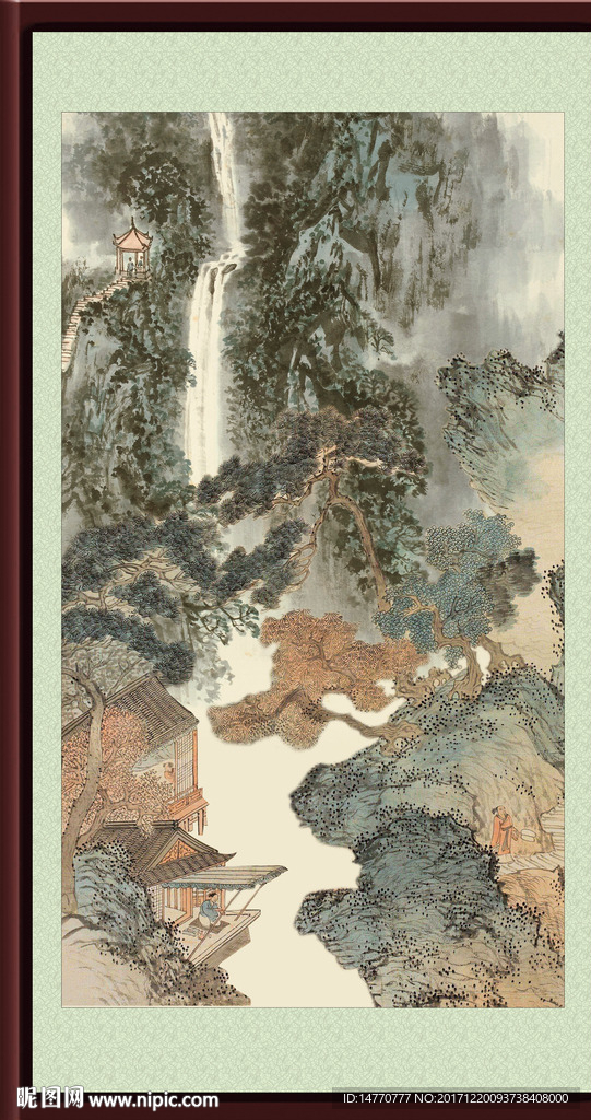 竖幅国画