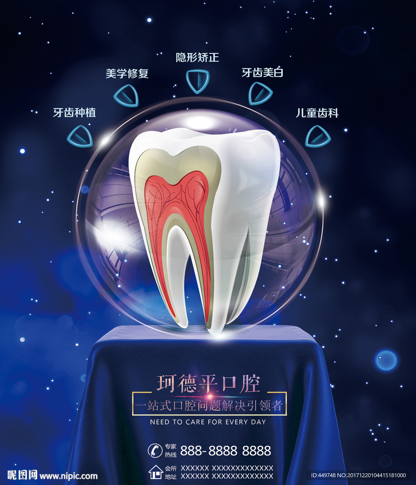 口腔医院牙科宣传海报展架