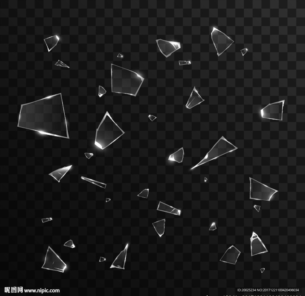 Broken glass PNG transparent image download, size: 2500x2500px