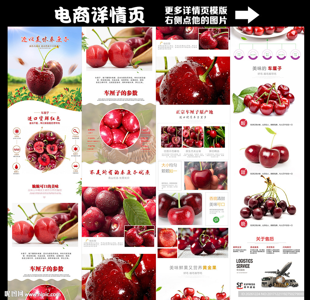 进口车厘子电商详情页