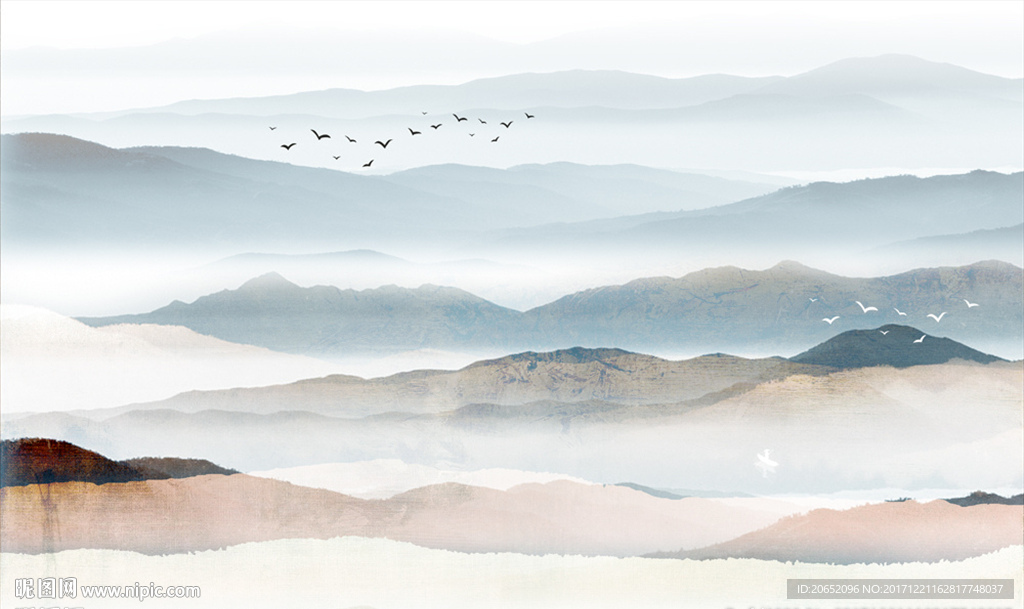 水墨山水画