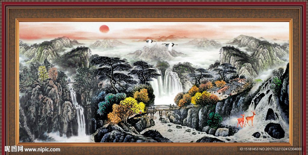 山水国画