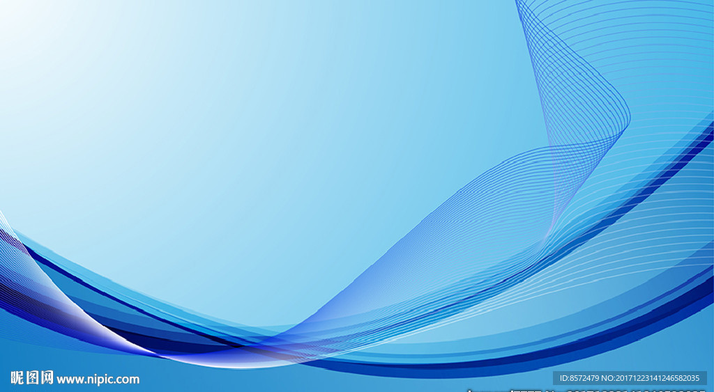 蓝白曲线波浪背景