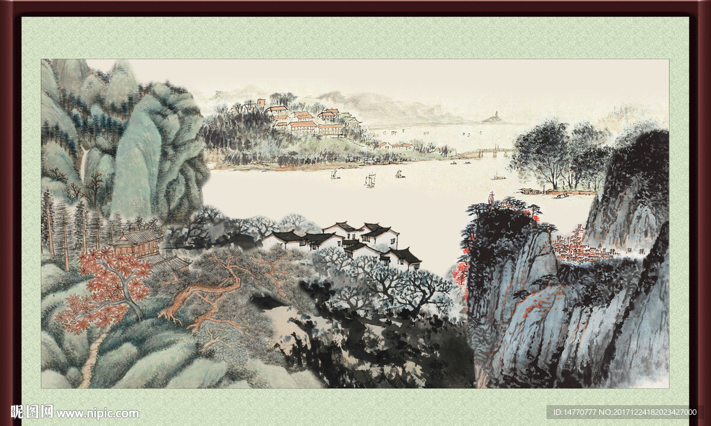 水墨国画风景