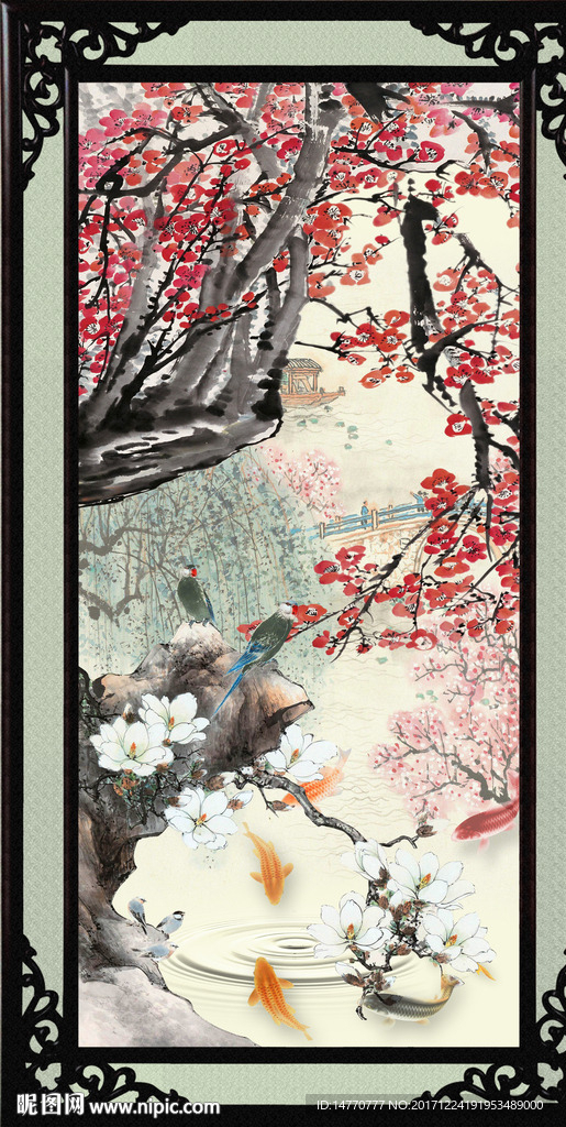 国画梅花
