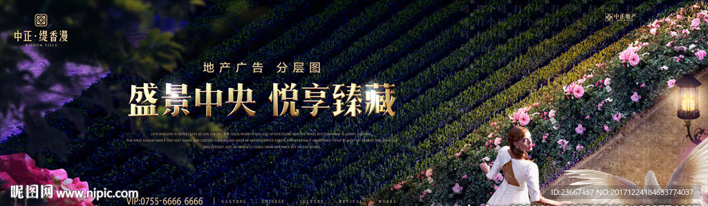 花园 园林 别墅 夜景 花 鸽