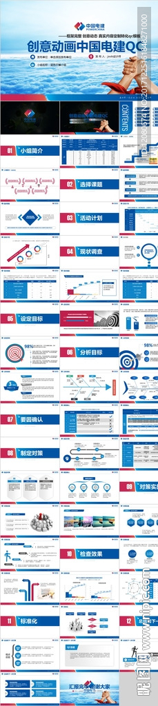 创意中国电建QC模板
