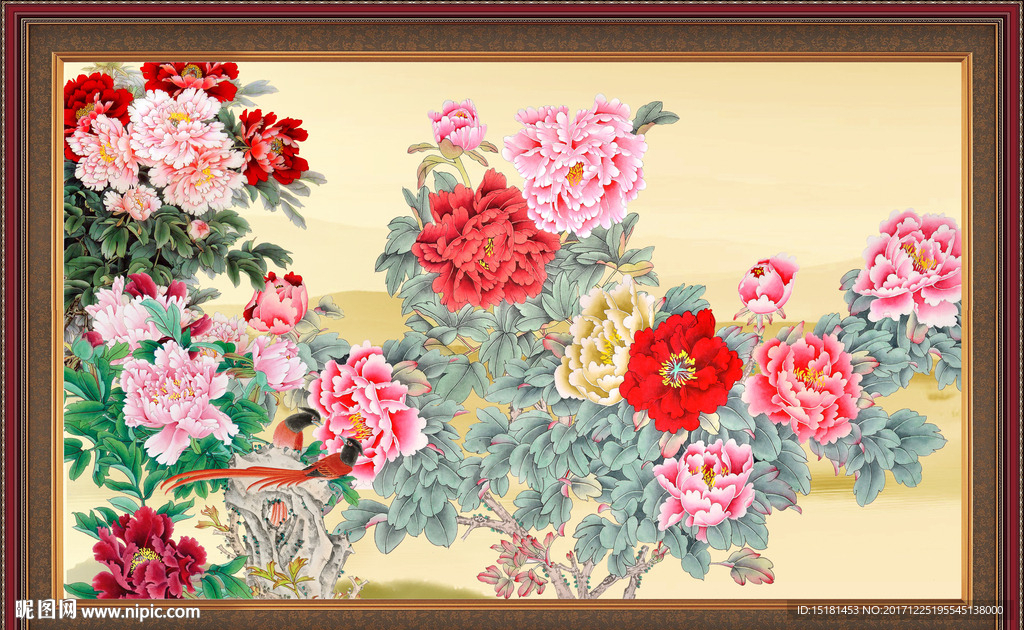国画牡丹