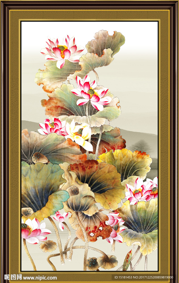 荷花图