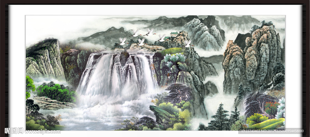国画山水图