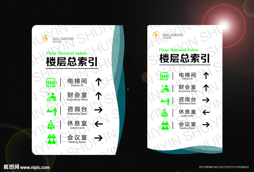 楼层导视牌 楼层索引牌