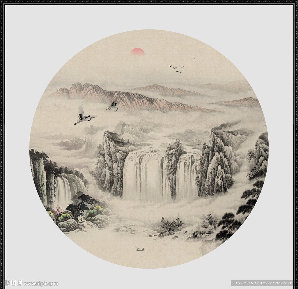 新中式山水画