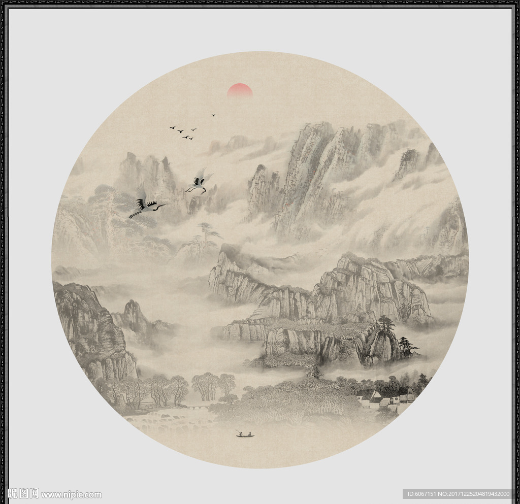 新中式山水画