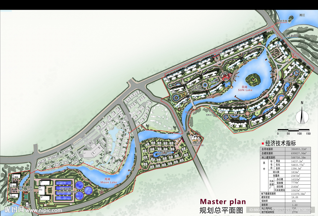 日月湖景观设计平面图