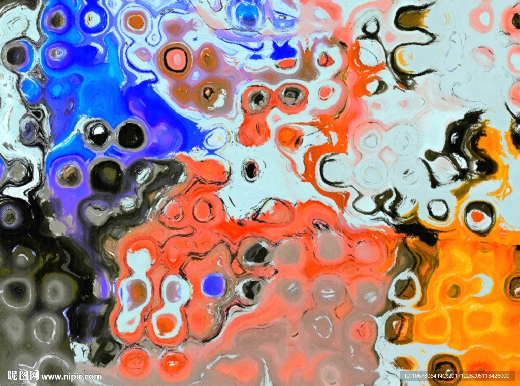 抽象油画