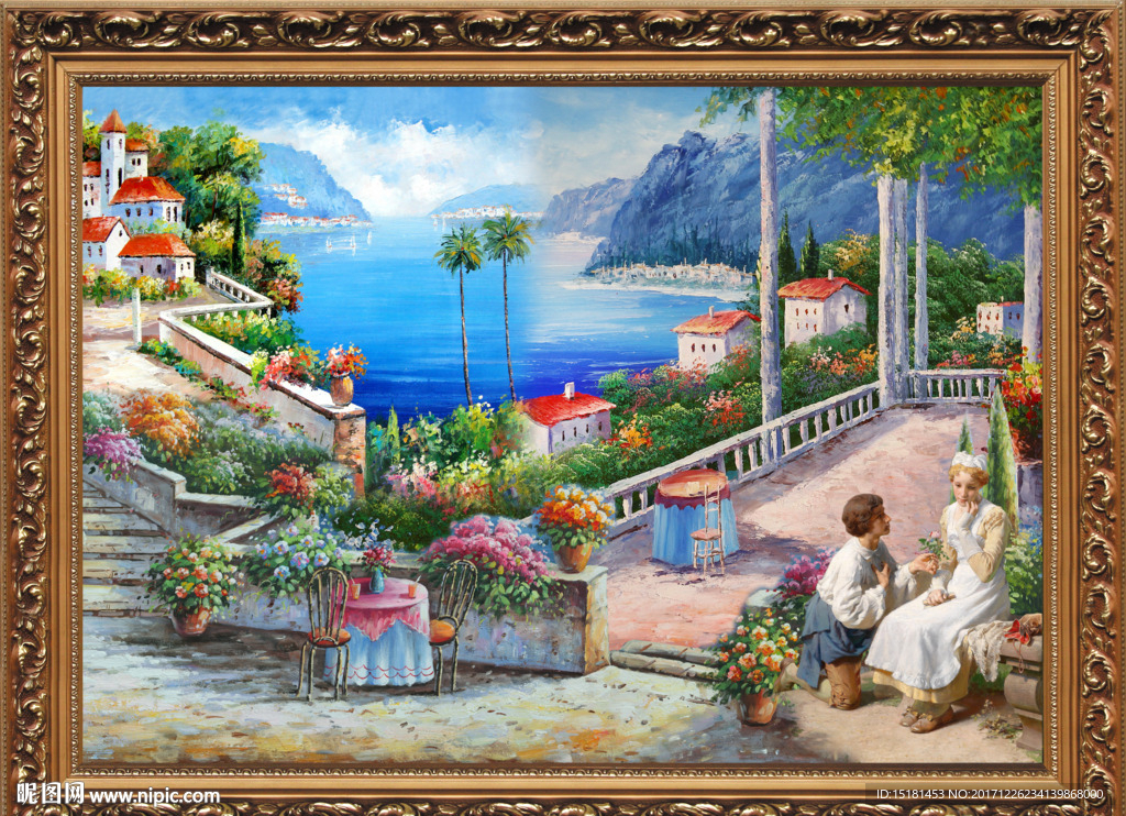 地中海油画