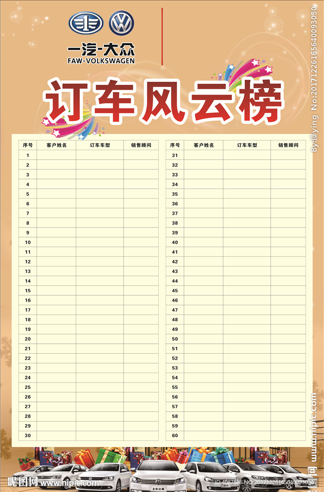 订车风云榜