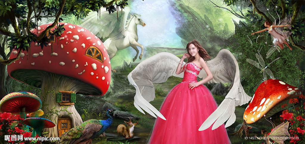 豪华森林天使女神梦幻唯美写真
