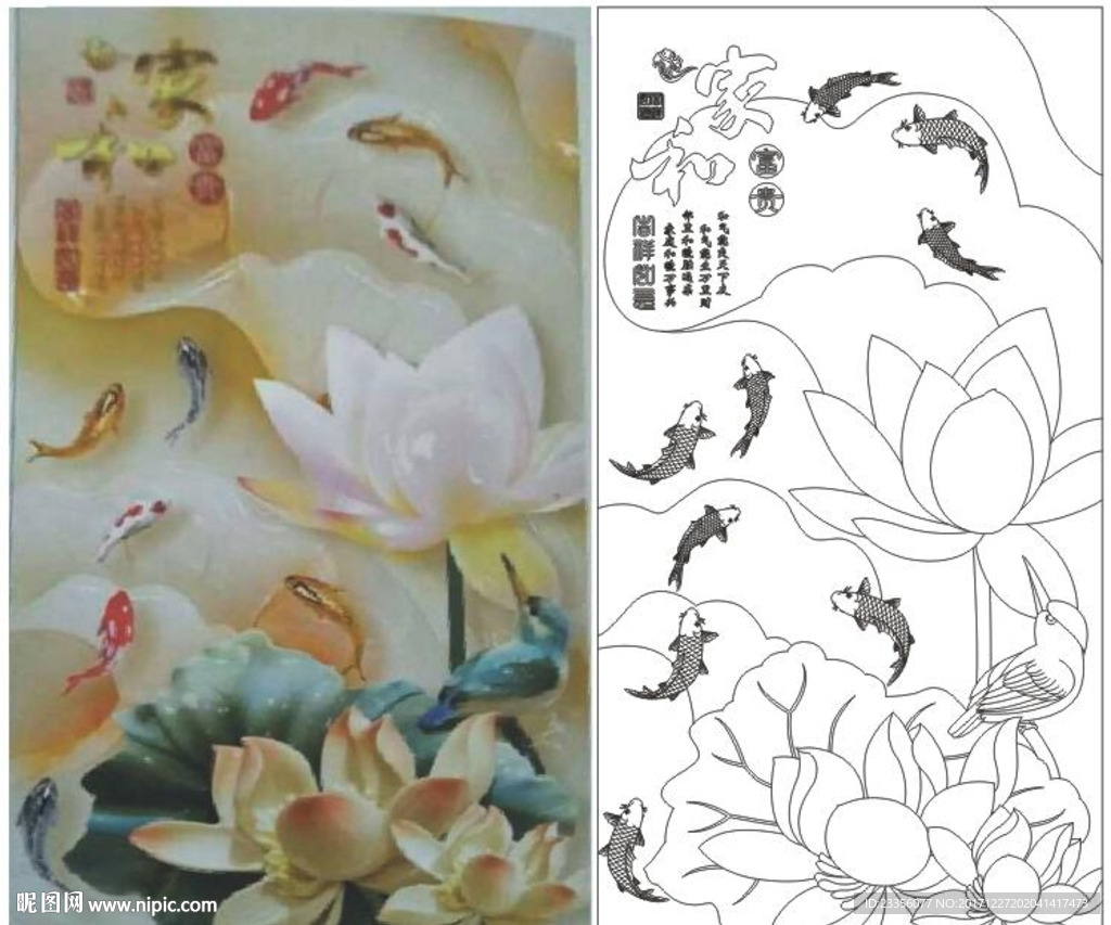 家和荷花鱼