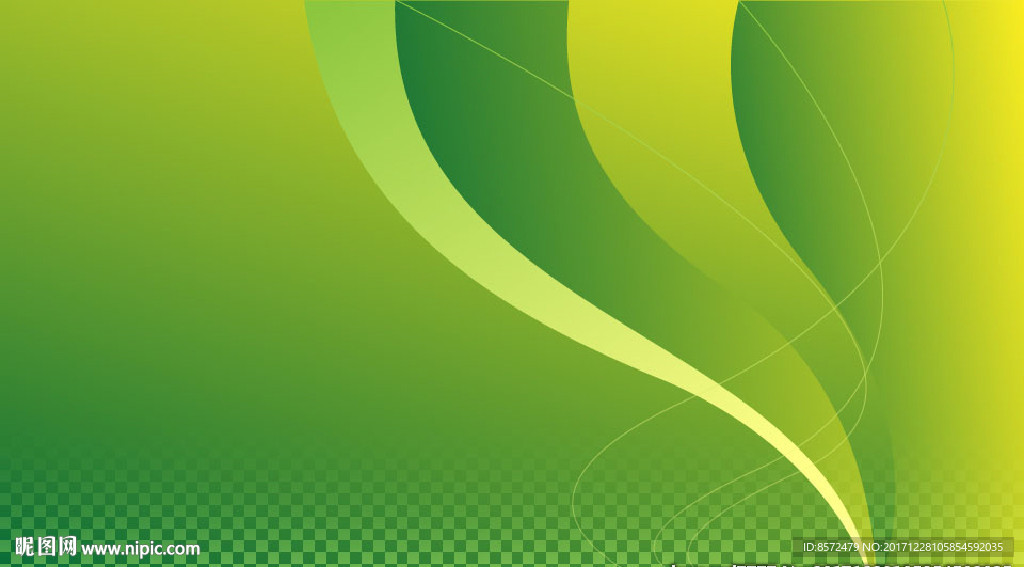 黄绿色曲线背景