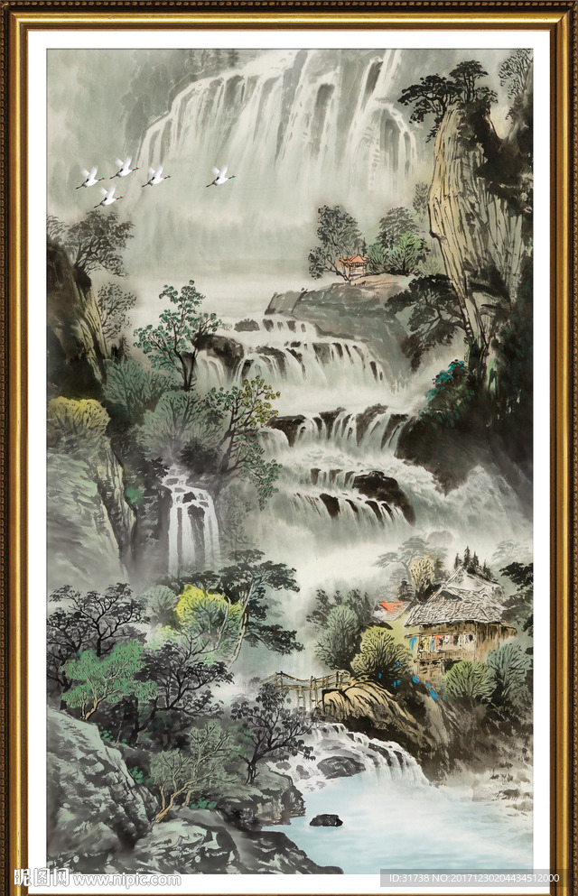 玄关山水画