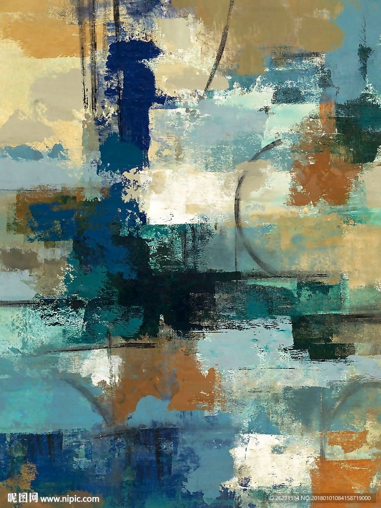 抽象油画 水墨