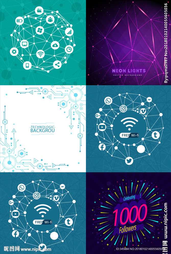 创意线条背景素材