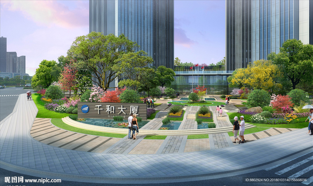 广场景观鸟瞰图