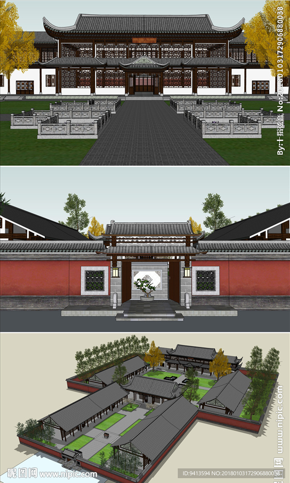 中式风格祠堂