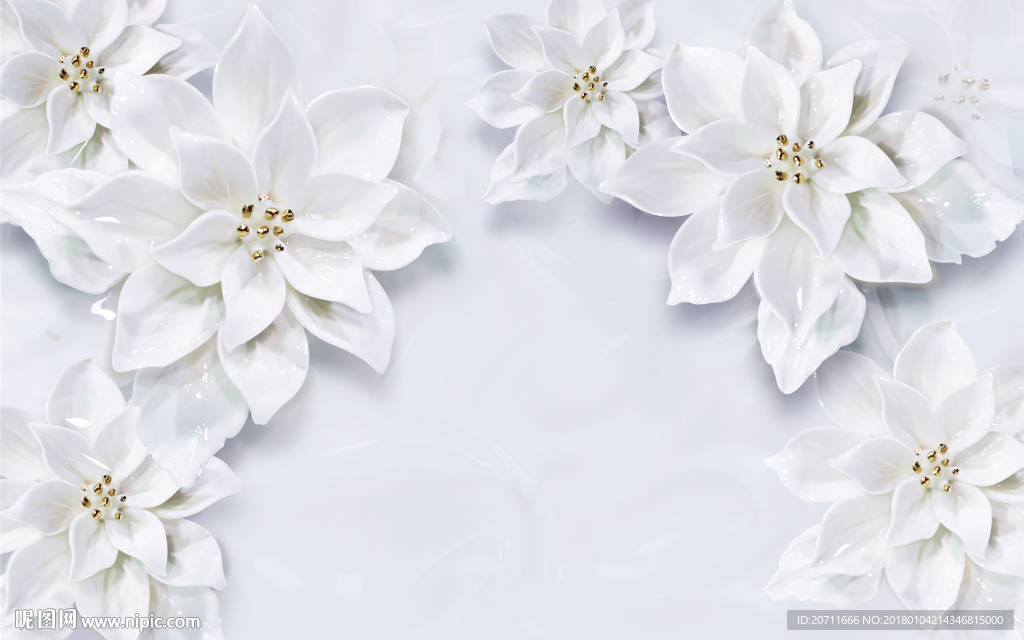 玉兰花素雅背景