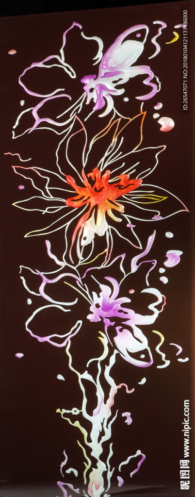 抽象荷花
