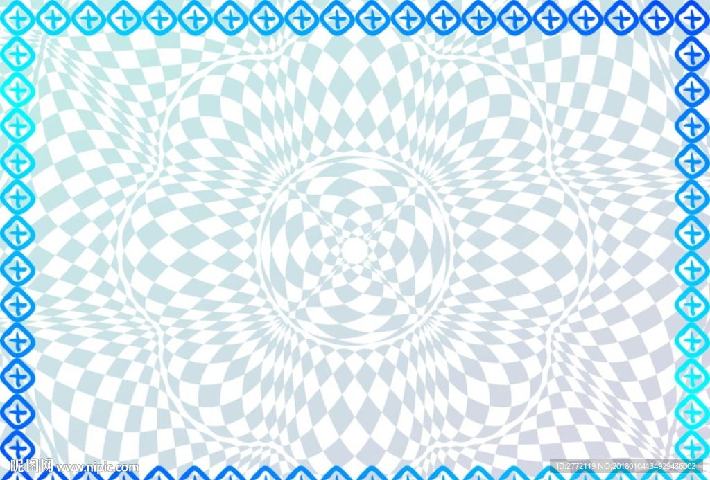 水晶蓝 特约证书纹