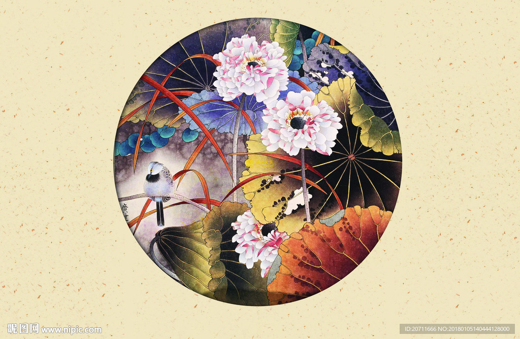 荷花背景